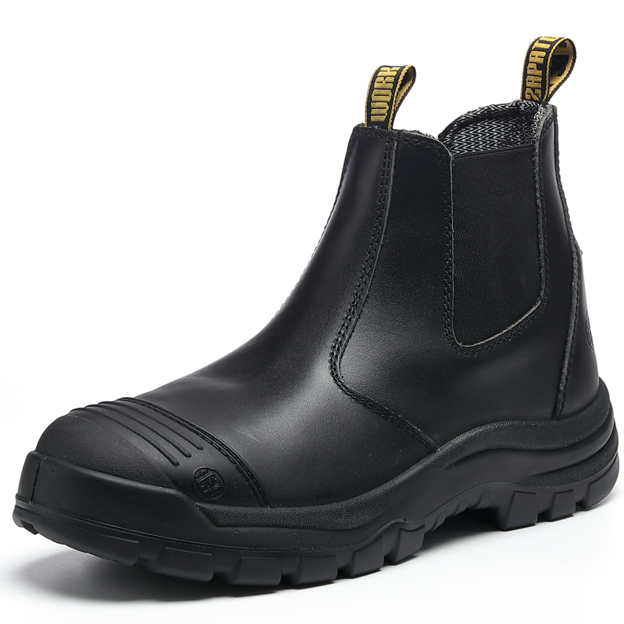 Handpoint 6in Black Slip-on Work Boot